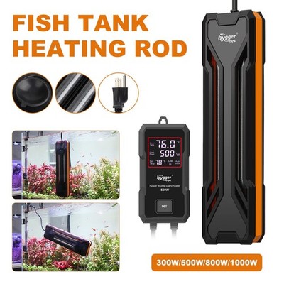 hygger 300W 1000W Aquarium Submersible Heater Fish Tank Auto Water Thermostat