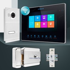 HOMSECUR 7" Wired WIFI Video Door Entry Security Intercom with Silver Camera
