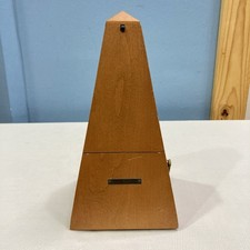 Vintage Seth Thomas Wooden Wind Up Metronome Music Timer - Works