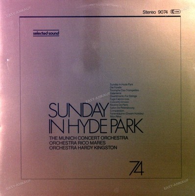The Munich Concert Orchestra - Sunday In Hyde Park LP 1979 (VG+/VG+) '*