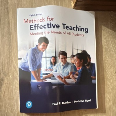 Methods for Effective Teaching 8th Ed - Paul R. Burden & David M. Byrd