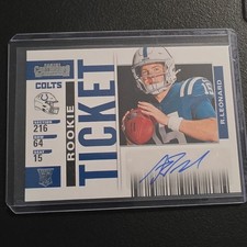 Panini 2025 Select Football Riley Leonard Colts Rookie Autograph Variation #42