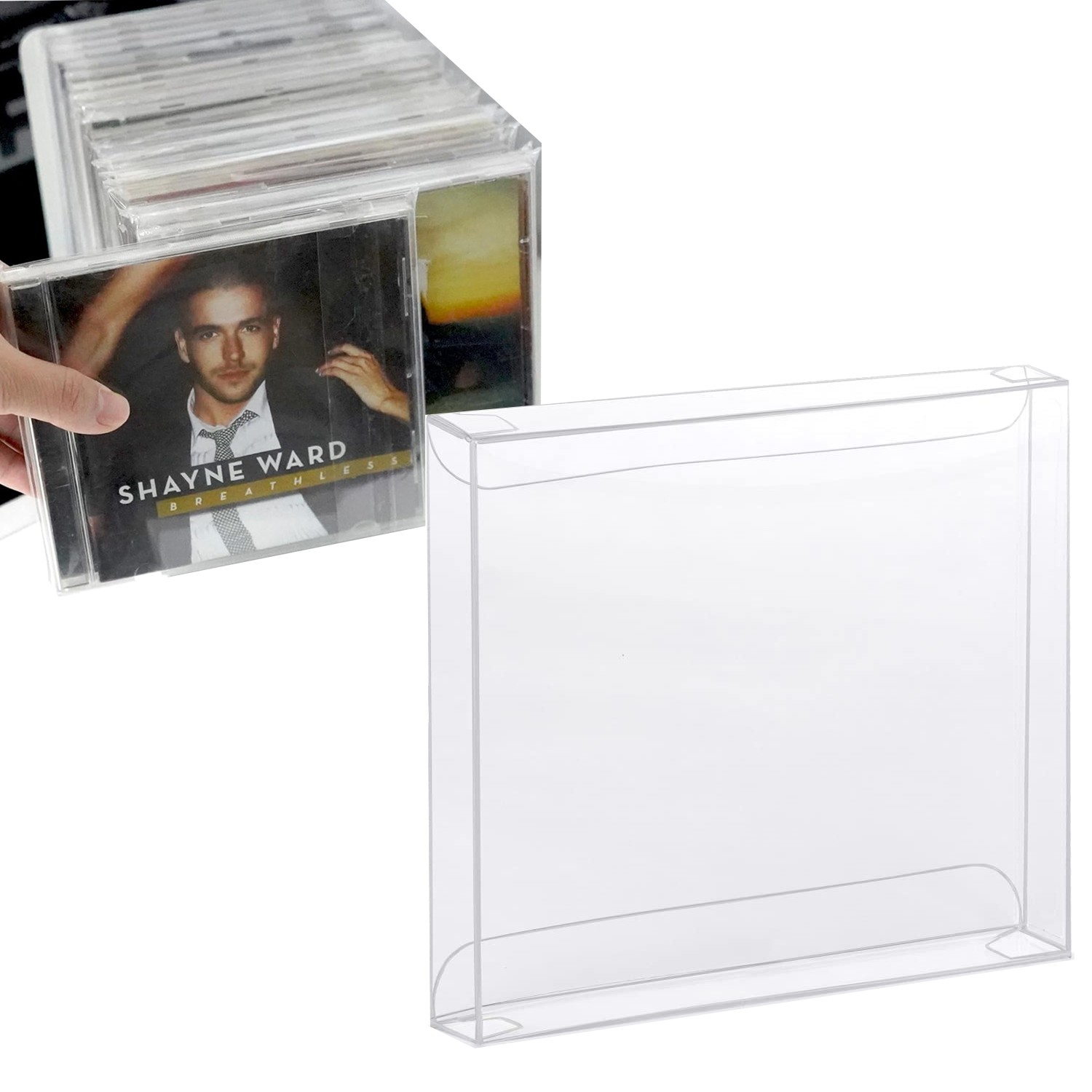 10x Clear Protective Box Protector Sleeve Case (Read!)For Music CD Jewel Case