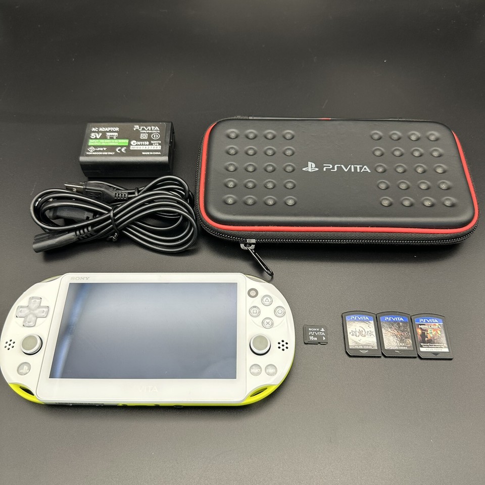 Used Ps Console PS Vita PCH-2000 Sony Playstation Console only Choice 3 random games ...