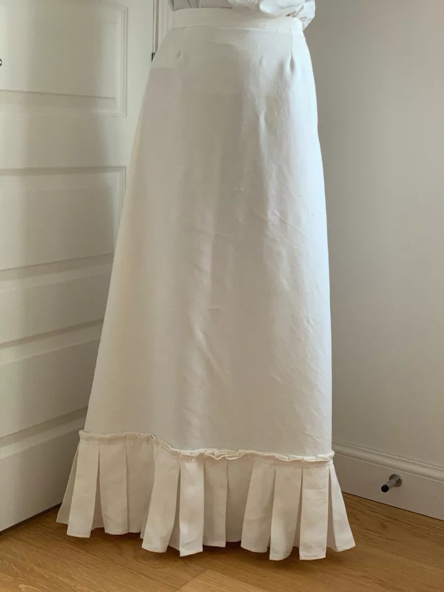 Petticoat underskirt Late Victorian style ladies maxi full length