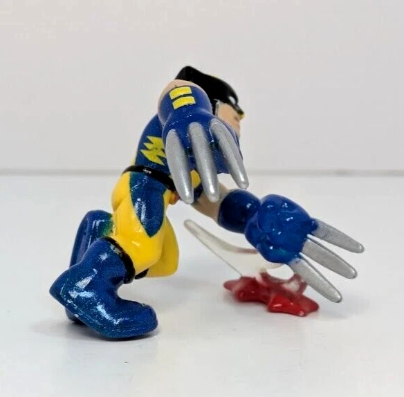 Figura Marvel Super Hero Squad Wolverine Red Slash de 2010 Polaris Pack 2,25" Foto 4 de 4