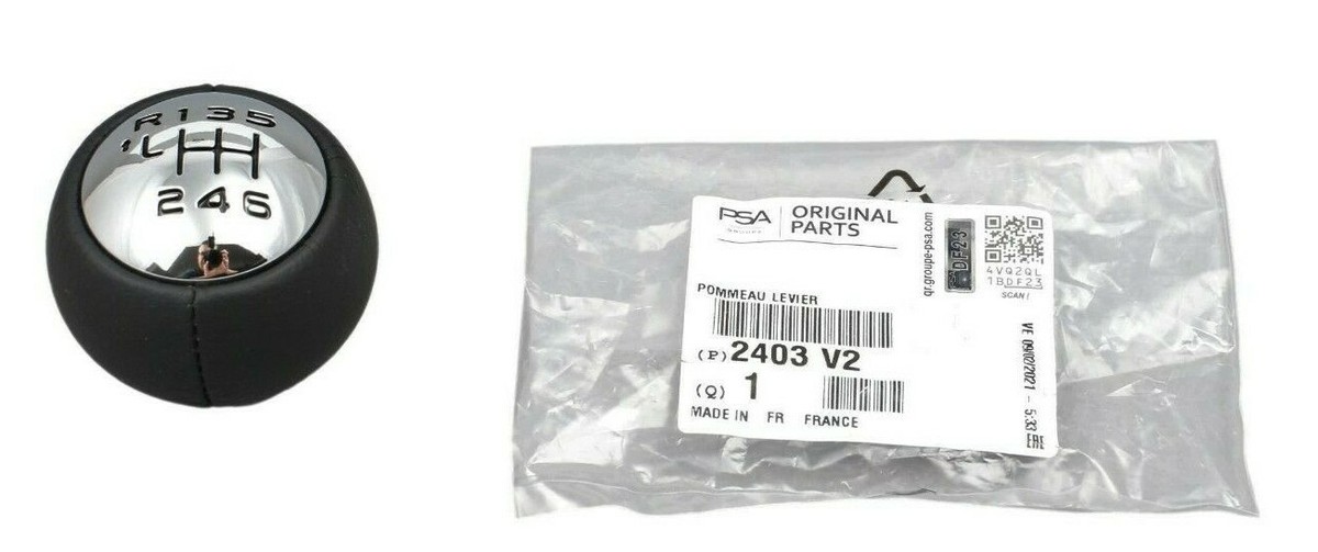 Fllyvly Peugeot Schaltknauf 6-Gang Universal - Ergonomischer Schaltknob Für 307, 308, 3008, 407, 5008, 807