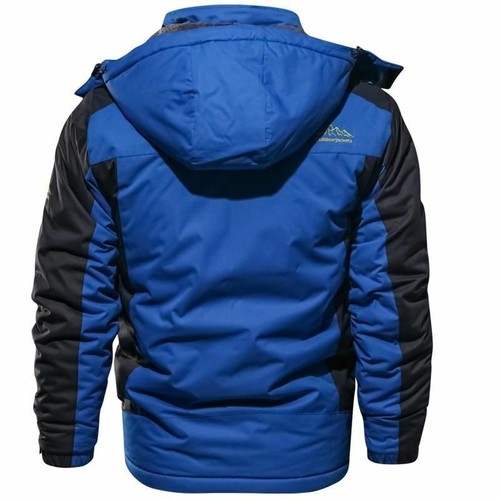 New Winter Thicken Jackets Men Snow Warm Fleece Coats Parkas Hooded Overcoat 23 - Picture 2 of 28