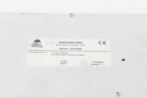 Maple Systems MAP340D-240F W/2x40 VFD - Picture 3 of 6