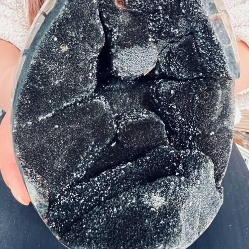 9.46LB Natural Tortuga Espalda Geoda Cuarzo Cristal Mineral Espécimen Reiki He 4300g - Imagen 5 de 14