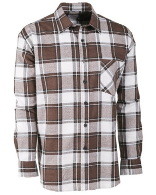 Camicia A Quadri Uomo In Flanella - Manica Lunga Casual Con Risvolto Da Boscaiolo - Foto 12