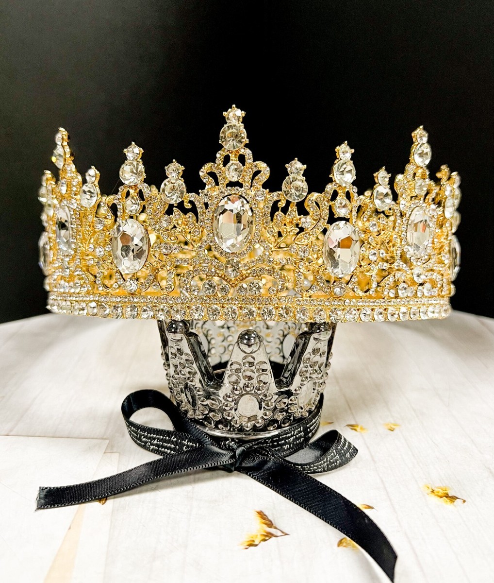 Vintage Gold Wedding Crown, Bridal Hair Piece, Wedding  display picture 2
