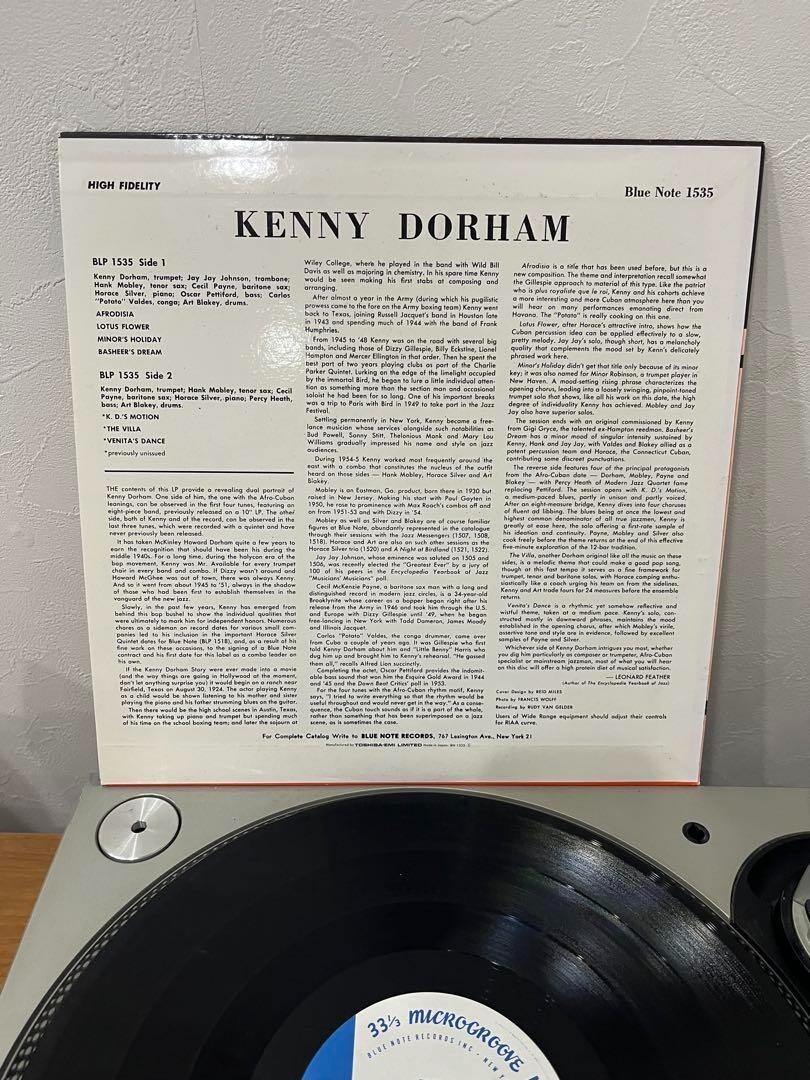EX] KENNY DORHAM AFRO-CUBAN BLUE NOTE Classic Records LP Vinyl DG
