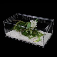 Micro Habitat Terrarium Enclosure Jumping Spider Enclosure with Locking Latch...