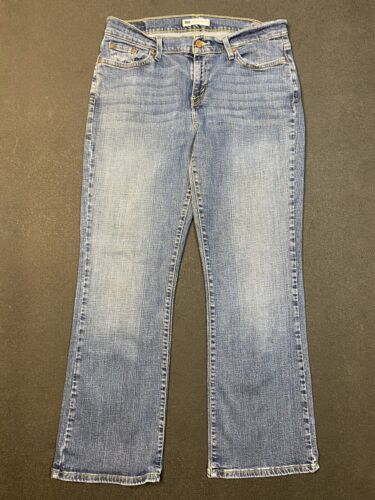 Levi Strauss & Co 529 Mid Rise Blue Jeans Size 33x32 (35x30) Curvy Boot Med  Wash | eBay