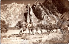 RPPC Parque Cañón La Huasteca, Monterrey, México - Foto Postal década de 1930