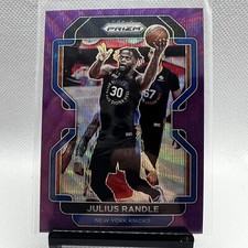2021-22 Panini Prizm Basketball #85 Julius Randle Purple Wave New York Knicks