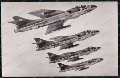 Foto-AK-Hawker-Hunter-F6-England-Flugzeug-airplane-