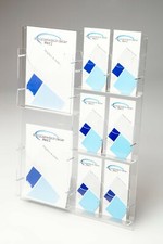 Prospektwandhalter,Prospektst&auml;nder,2xDIN A4,6xDIN LANG,Wandprospekthalter