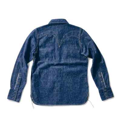 SAMURAI JEANS SWD-L01 Denim Western Shirt 10oz sword ear
