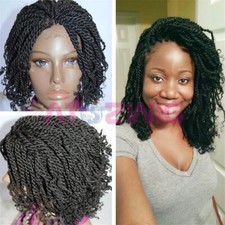 Synthetic Kinky Twist Braiding Wig Short Box Braided Senegal Twist Braided Wigs