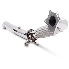 STAINLESS EXHAUST DOWNPIPE DOWN FRONT BYPASS PIPE FOR AUDI S3 8P QUATTRO 04-10