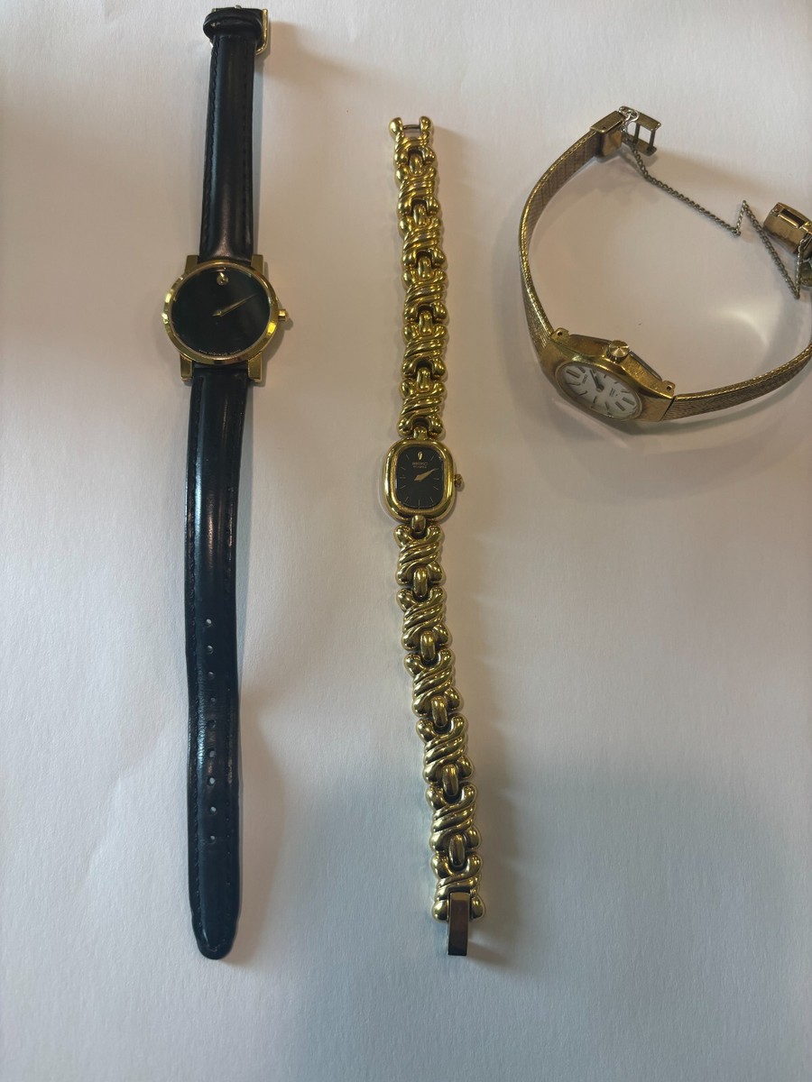 Real Gold Seikos And Movado Vintage Woman Watches *PRE_OWNED  display picture 2