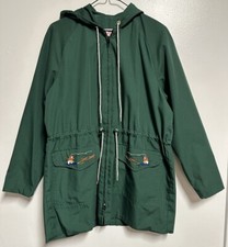 Grenfell Handicrafts 1984 Ltd Green Dog Sleigh Anorak Parka Coat Women’s Size 12
