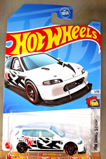 2023 Hot Wheels 172 HW Drag Strip 7/10 CUSTOM HONDA CIVIC White w/AD-PR5 Spoke