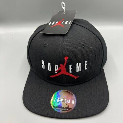 Air Jordan Hat Men Black Supreme Jumpman Snap Back Cap New Air Jordan Hat Men Black Supreme Jumpman Snap Back Cap New