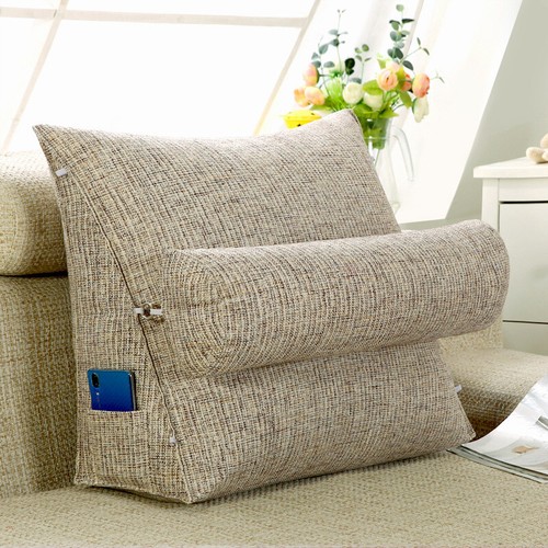 Wedge Reading Bed Sofa Rest Backrest,TV Pillow, Back Wedge Cushion Pillow - Afbeelding 1 van 16