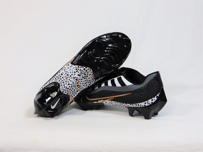 Nike Vapor Edge Speed 360 Football Cleats Black Gold White Mens 10.5 DQ5110-002 Nike Vapor Edge Speed 360 Football Cleats Black Metallic  main image 3