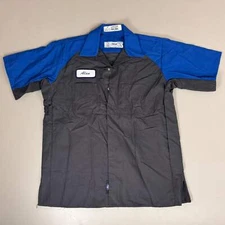 RED KAP Ford Dealership "Alan" Employee Shirts w/Embroidered Patch Sz L Blue/Gre