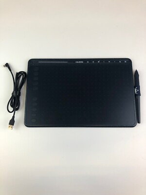 Huion HS611 Drawing Graphics Tablet Pad Digital Painting, 10 Keys, Starry Blue