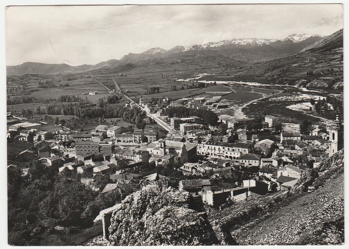 CASTEL DI SANGRO - L'AQUILA - PANORAMA - VIAGG. 1955 -20545-