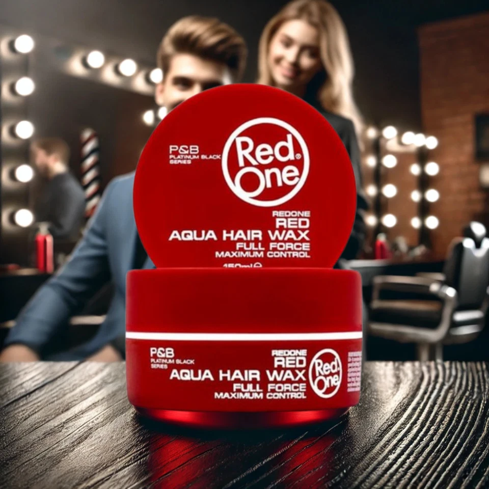 2x RedOne Aqua Hair Wax Red 150ml – Starker Halt | Haarwachs starker Halt