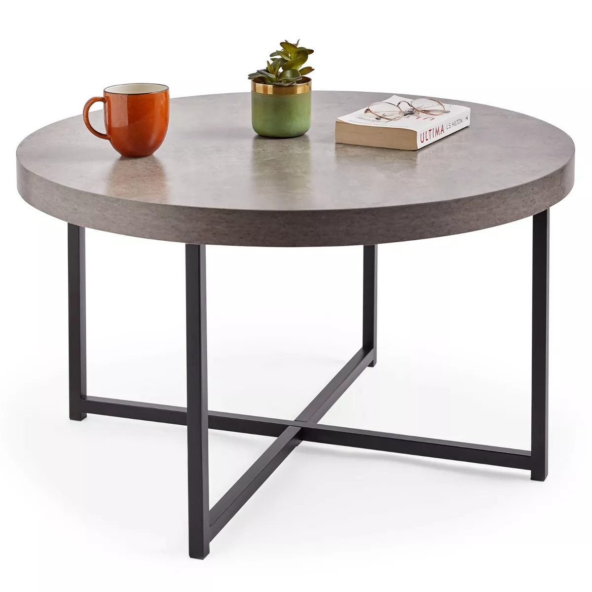 Industrial concrete coffee table deals