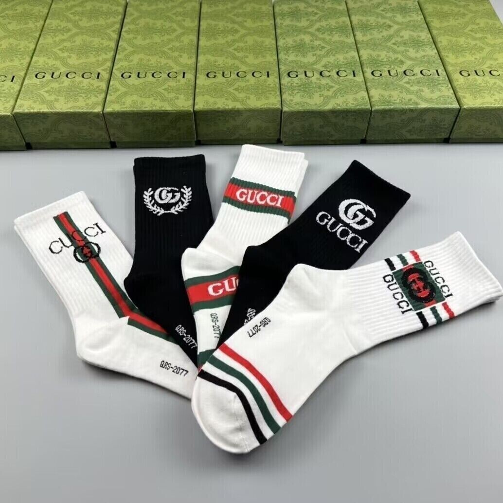 2024 Gift Gucci Men's Socks 5 pairs eBay