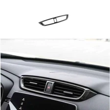 Black Titanium Trim For Honda CRV CR-V 2017-2022 Center Console Air Outlet Vent
