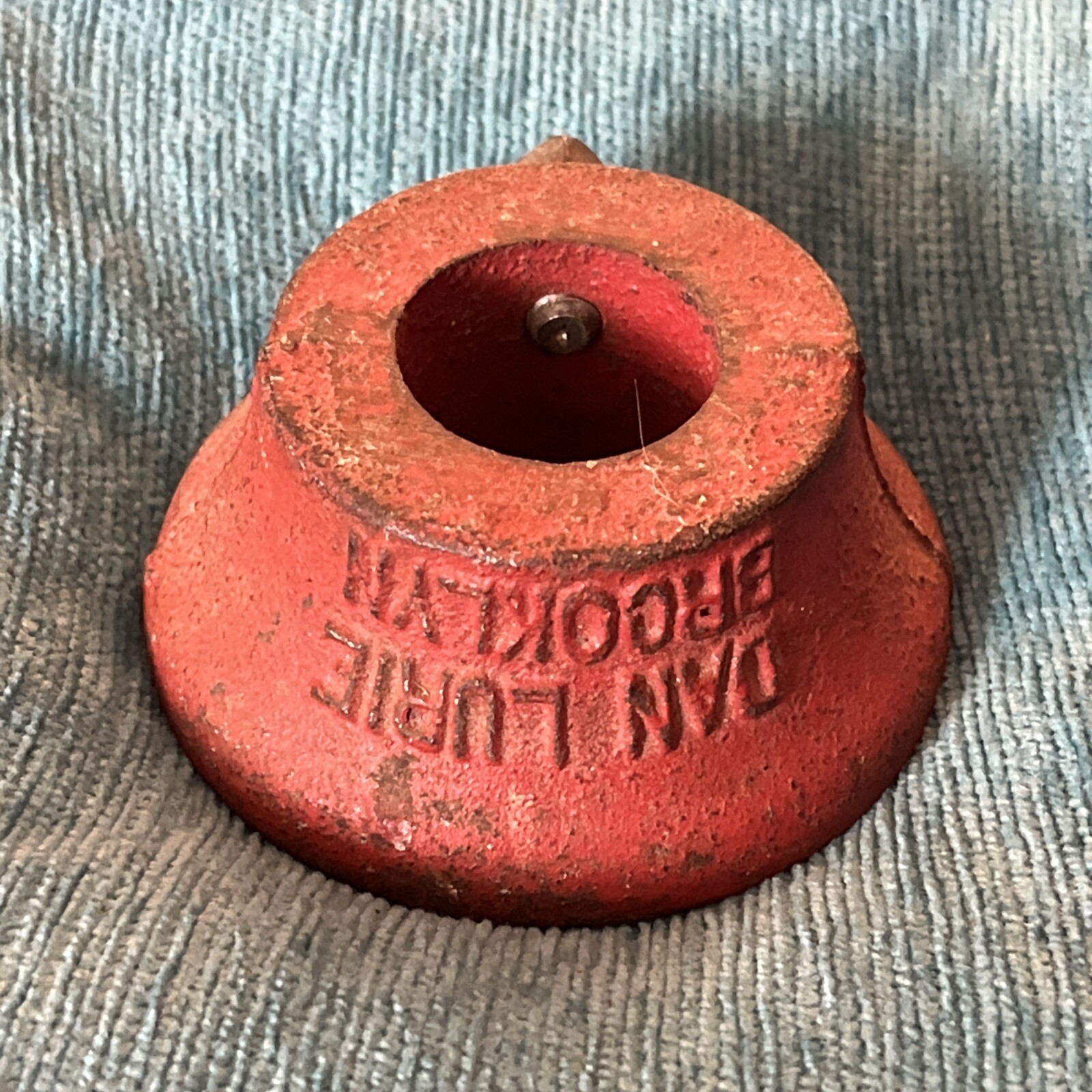 2 Poids Vintage Dan Lurie 5 Lb Brooklyn NY - Trou Standard 1 Pouce, Occasion, Pour Haltère