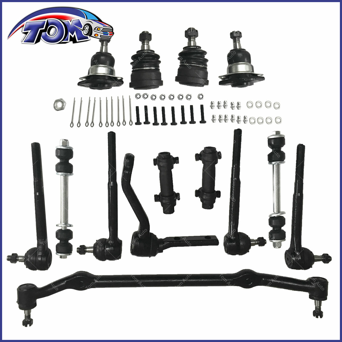 14x Complete Front Steering & Suspension Kit For Buick Chevy GMC