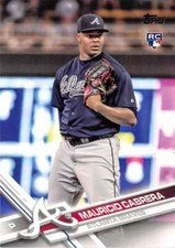 2017 Topps #455 Mauricio Cabrera NM-MT RC Braves J2M