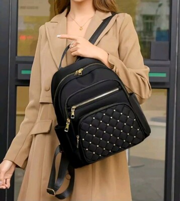 Mochila Negra Bolsos Mochilas Piel Mujer Mochilas Pequeñas Mochila