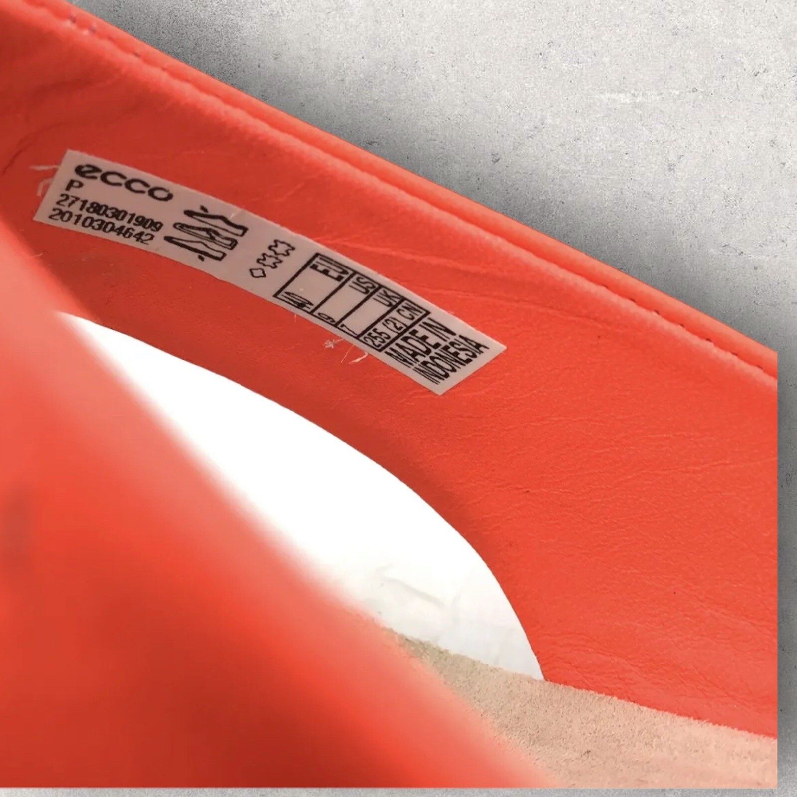 Ecco Womens Flip Flops Corksphere Sandals Orange 40 C… Gem