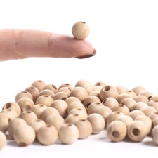 Bulk Package 288 of Round 9 mm Unfinished Wood Beads
