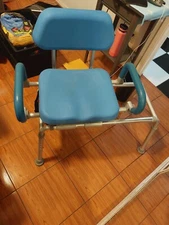 VEVOR Sliding Tub Transfer Bench Shower Chair with 360 Degree Swivel Seat 400LBS