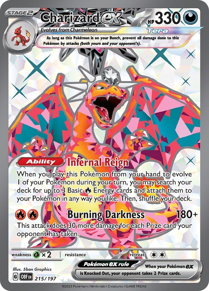 Charizard ex 215/197 SV03: Obsidian Flames - 1 of 1