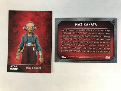 CHEAP PROMO CARD: STAR WARS THE FORCE AWAKENS Topps 2015 #101 MAZ KANATA Target
