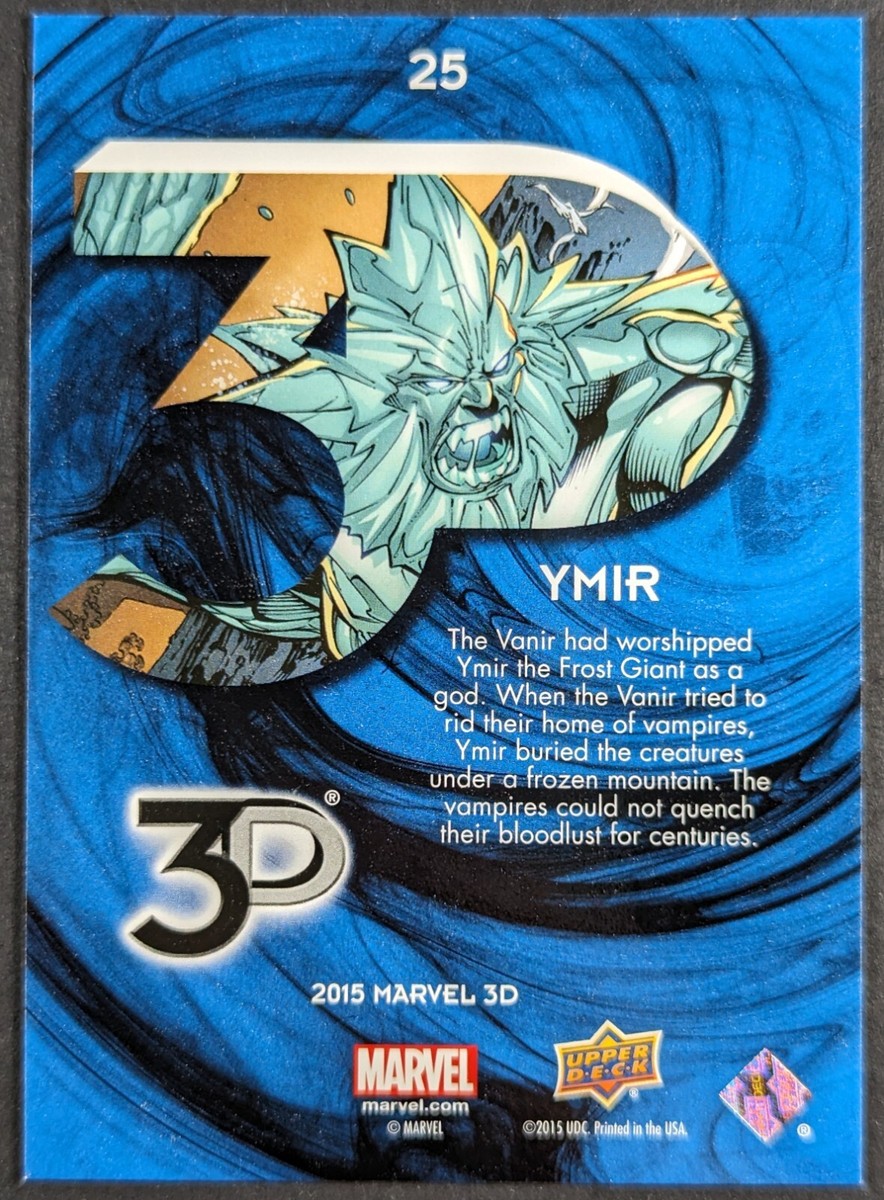 Ymir 2015 Marvel 3D Upper Deck Card #25 (NM) | eBay