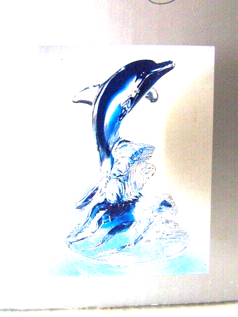 新品❣️美しい青CRYSTAL DARQUES DAUPHIN  BOUTIQUE CRISTAL D'ARQUES FRANCE AMAZING VINTAGE DAUPHIN ROYAL | eBay